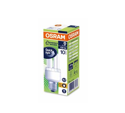Енергоспестяваща крушка Osram Quick Light Е14 8W/ 827 стик 1бр топла светлина 