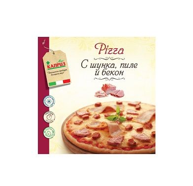 Пица с шунка пиле и бекон Мис Каприз 350 гр