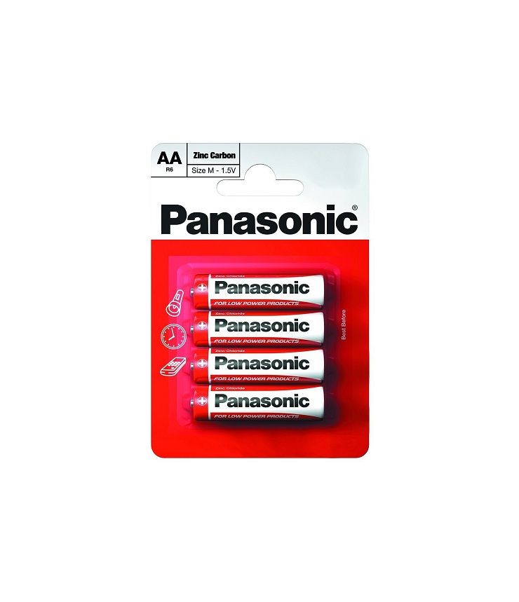 Батерии АА Panasonic 4бр Zinc Carbon