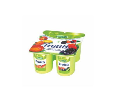 Плодов йогурт Fruttis манго и горски плод 4 х 125 г