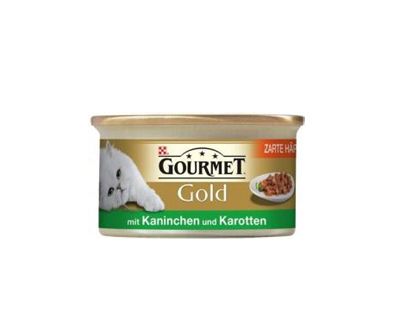 Котешка храна хапки в сос заек и морков Gourmet Gold 85гр
