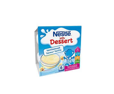 BABY DESSERT Ванилия млечен десерт, 4 броя по 100 г