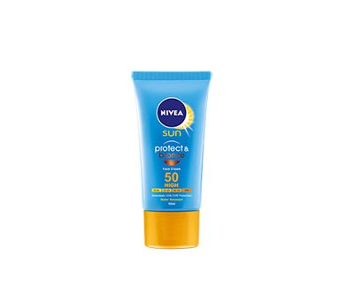 Слънцезащитен крем за лице Nivea Protect & Bronze SPF50 50мл
