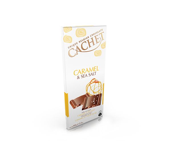 Млечен шоколад Карамел и морска сол Cachet 100гр