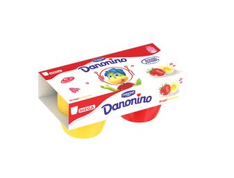 Данонино Гигантино ягода, ванилия 2х90 г