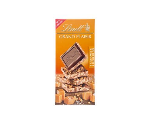 Тъмен шоколад с карамел и морска сол Lindt Grand Plaisir 150гр