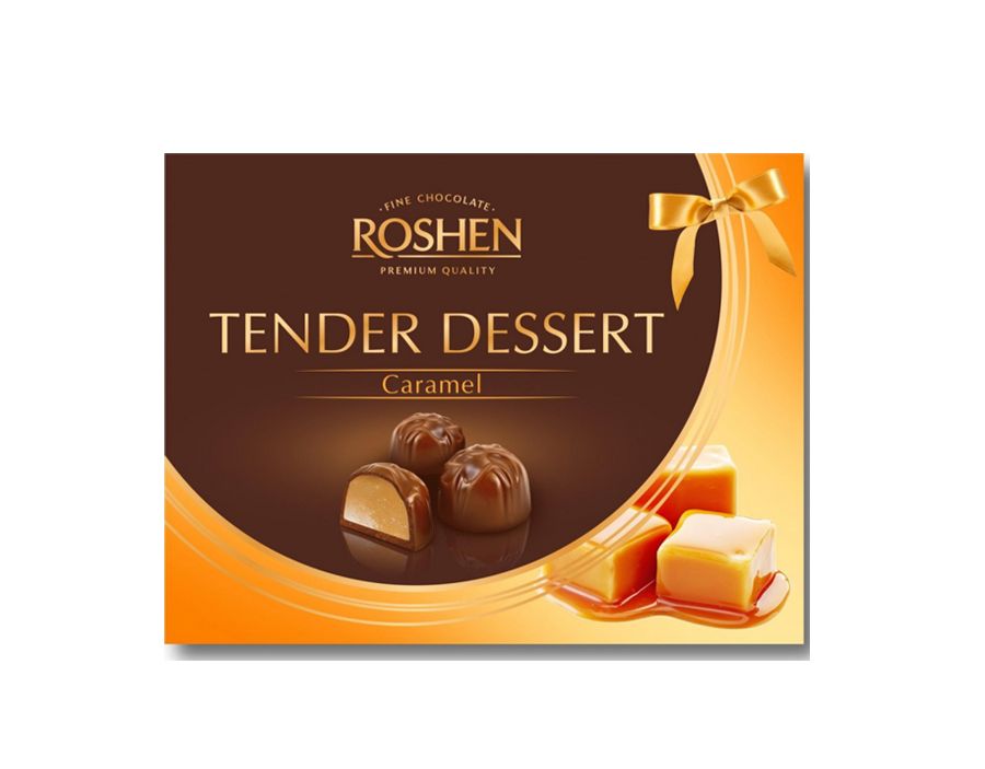 Шоколадови бонбони Roshen Tender Dessert Карамел 120гр