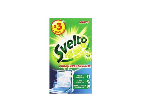 Препарат за почистване на съдомиялна Svelto Лайм 3х40гр PR