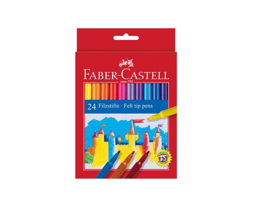 Флумастери Faber-Castell 24 цвята