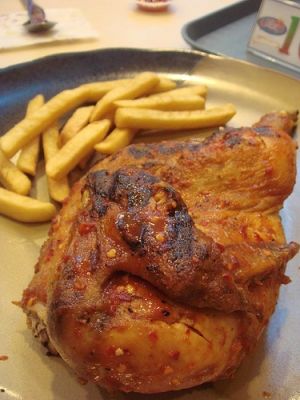 Бирено пиле на бербекю 